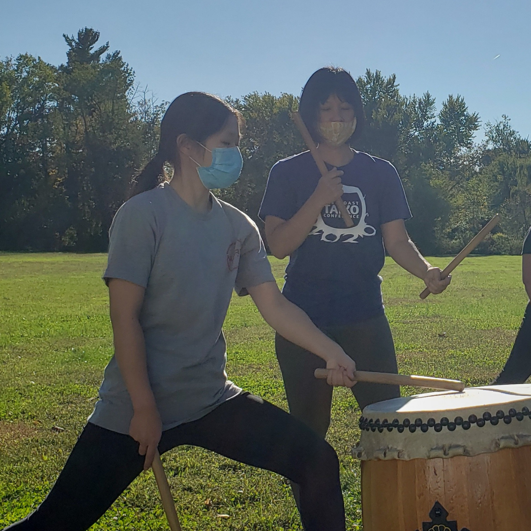 Jennifer at an outdoor rehearsal in Seabrook, NJ.