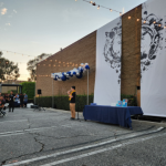 Grandmaster Seiichi Tanaka, Masa Miyano, and Alan Okada speaking at Asano Taiko U.S.'s celebration banquet