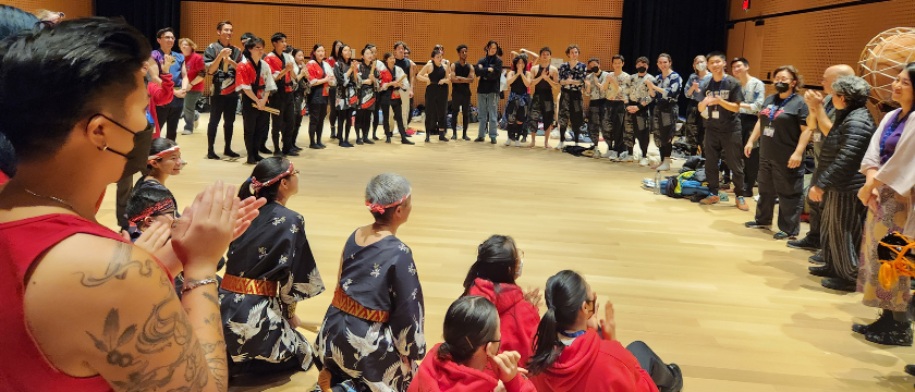 Performers gathered together before the final concert